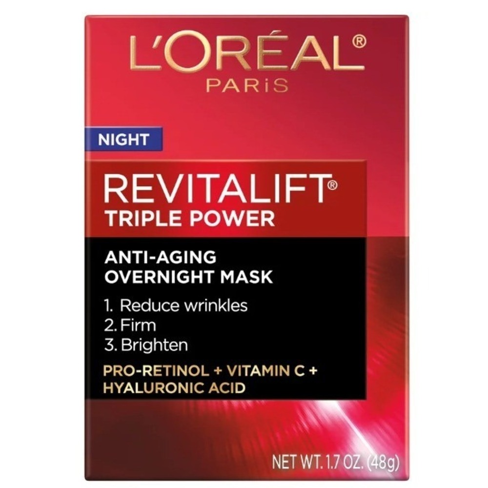 L'Oreal Paris Revitalift Triple Power Anti-Aging Overnight Mask 1.7 oz Retinol